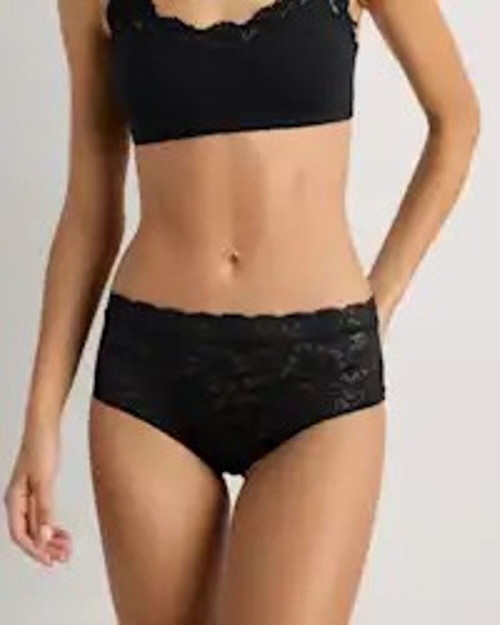 Quince Women's Stretch Lace High-Waisted Brief Panties 6-pk NEW ~ Size L